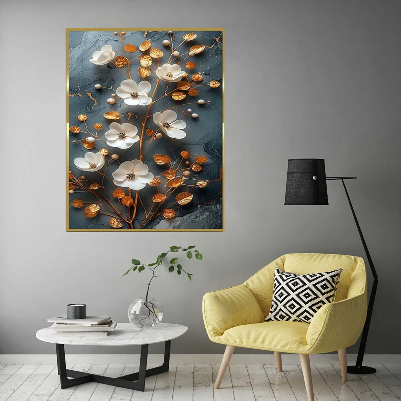 تابلو طرح گل مدرن