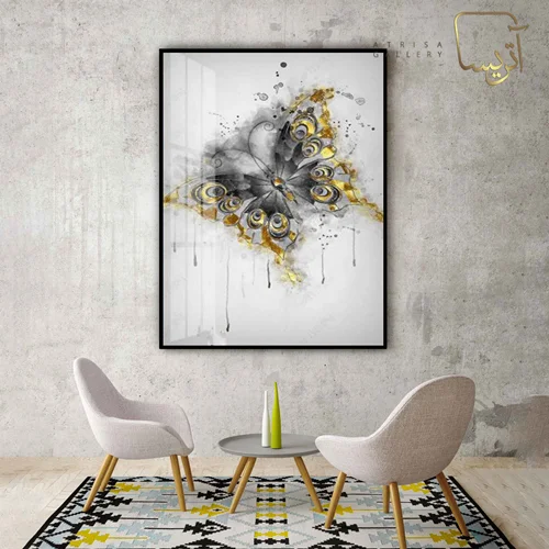 تابلو طرح پروانه مدرن