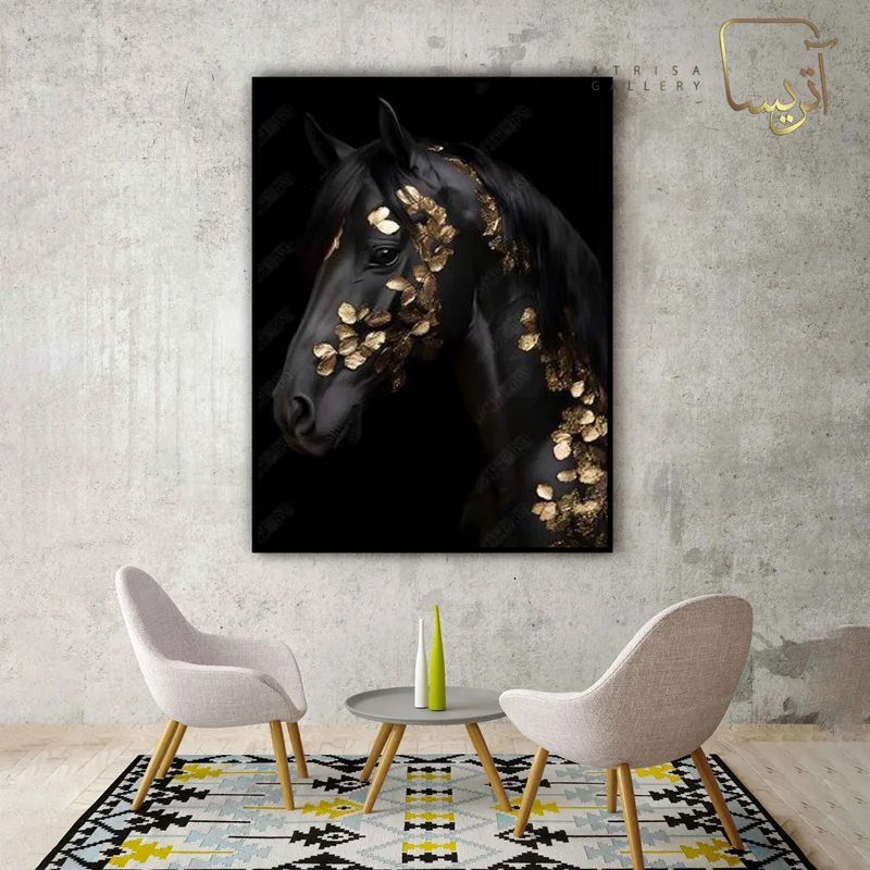 تابلو طرح اسب مدرن