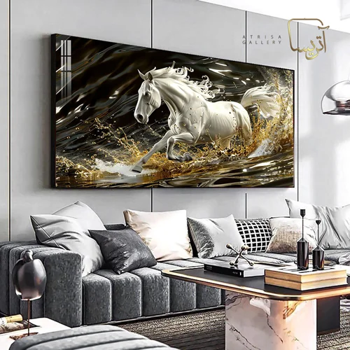 تابلو طرح اسب مدرن