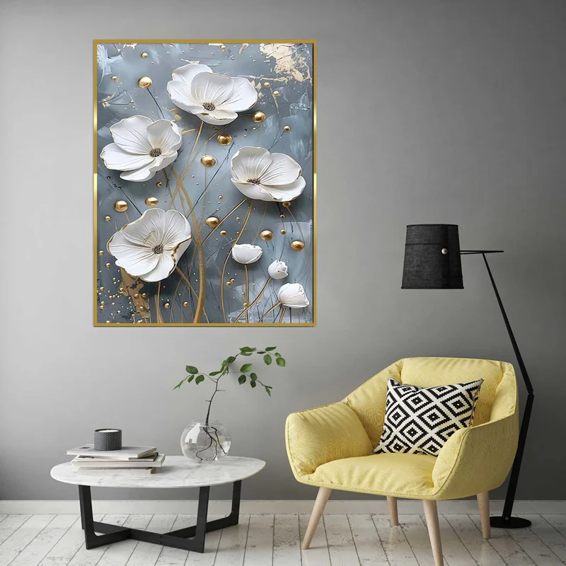 تابلو طرح گل مدرن