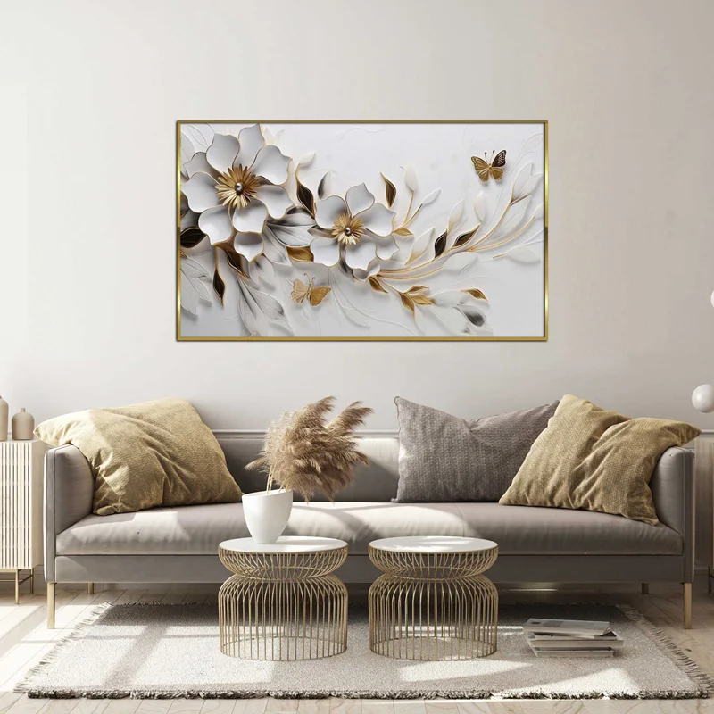 تابلو طرح گل مدرن