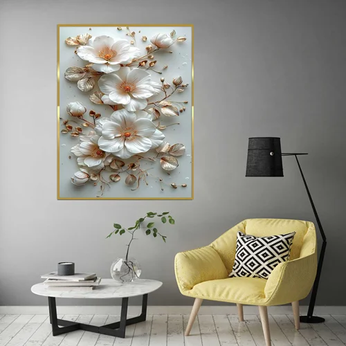 تابلو طرح گل مدرن