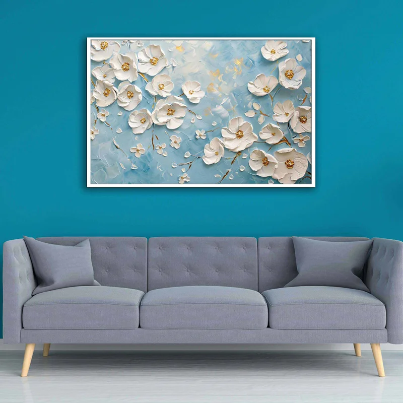 تابلو طرح گل مدرن