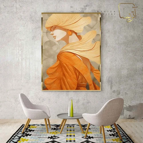 تابلو طرح دختر مدرن