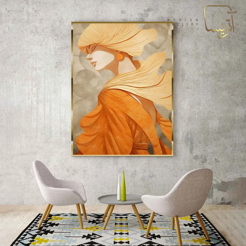 تابلو طرح دختر مدرن