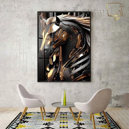 تابلو طرح اسب مدرن