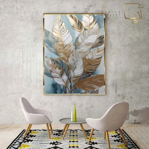 تابلو طرح برگ مدرن