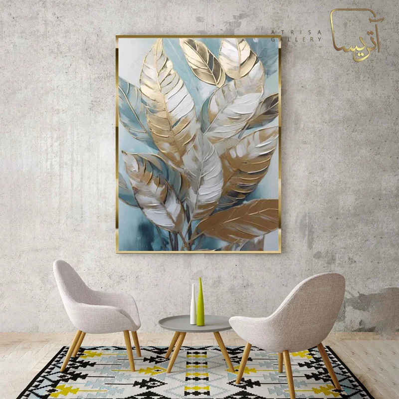 تابلو طرح برگ مدرن
