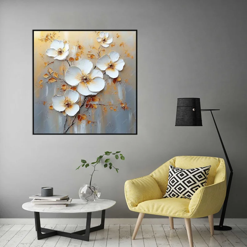 تابلو طرح گل مدرن