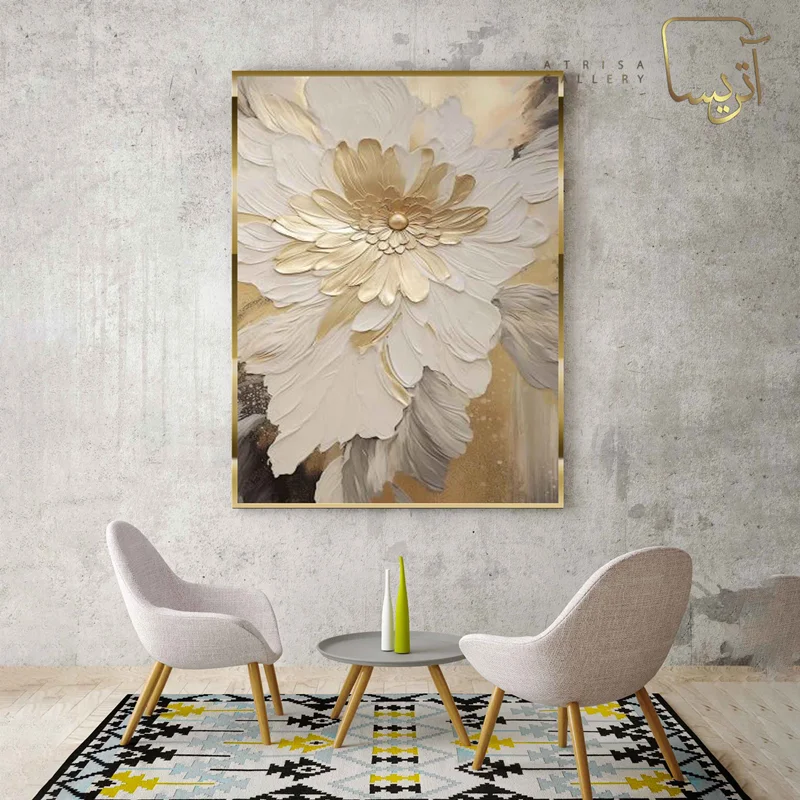 تابلو طرح گل مدرن