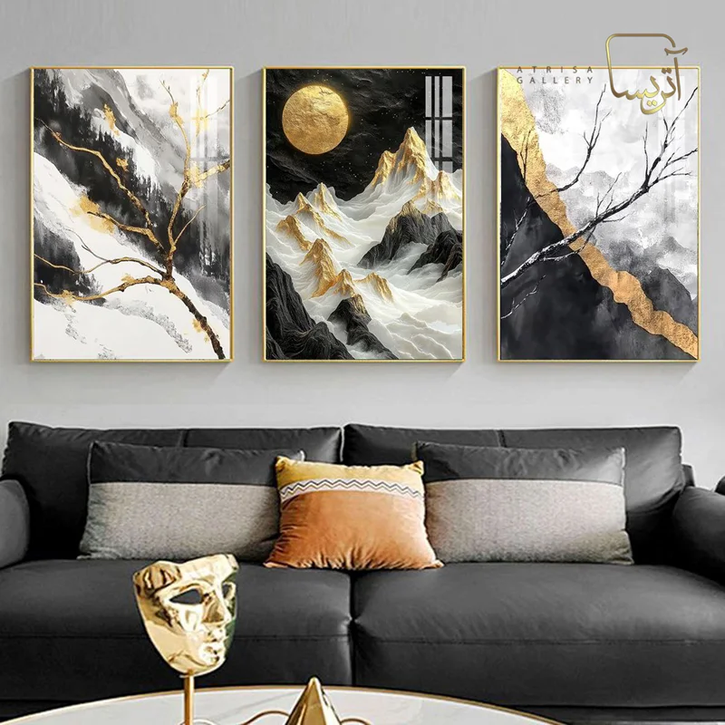 تابلو طرح آبستره مدرن