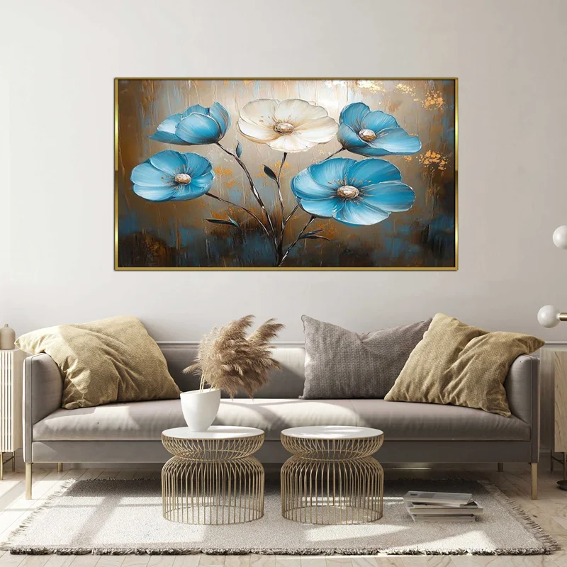 تابلو طرح گل مدرن