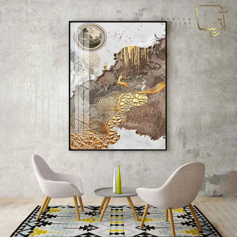 تابلو طرح آبستره مدرن