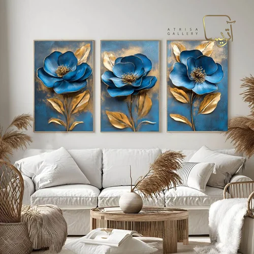 تابلو طرح گل مدرن