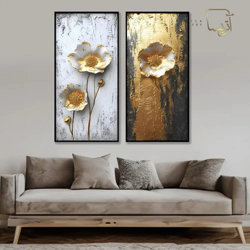 تابلو طرح گل مدرن