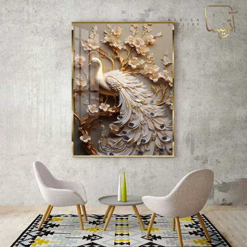 تابلو طرح طاووس مدرن