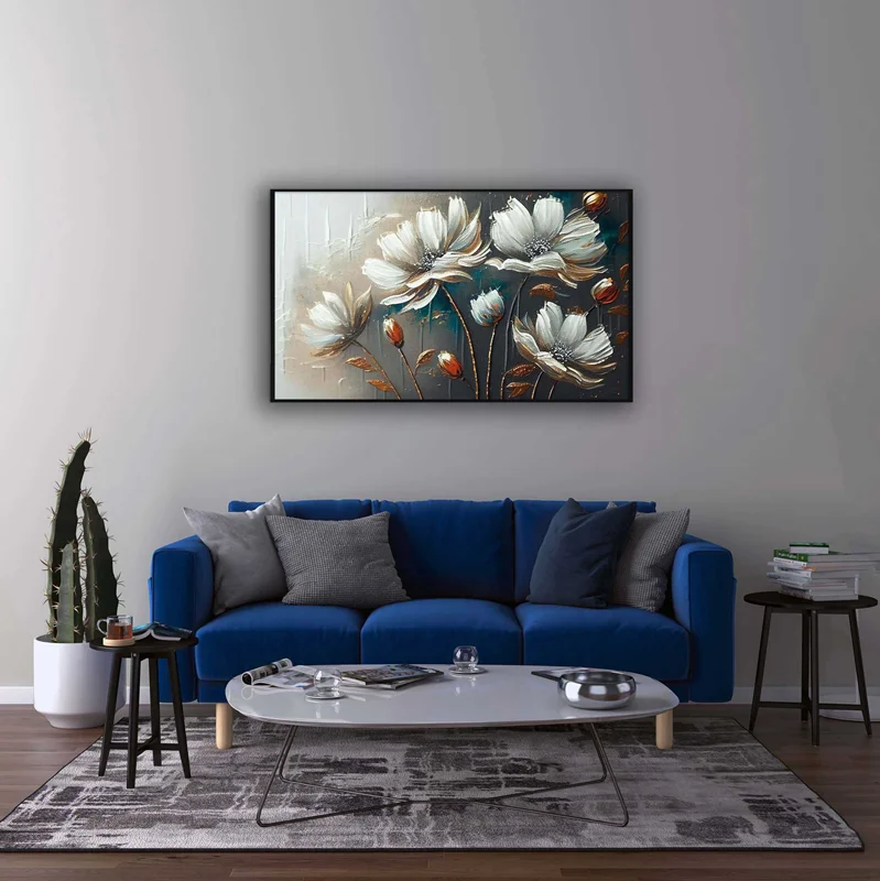 تابلو طرح گل مدرن