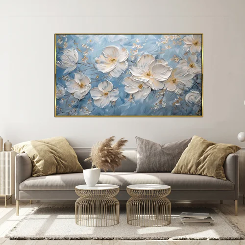 تابلو طرح گل مدرن