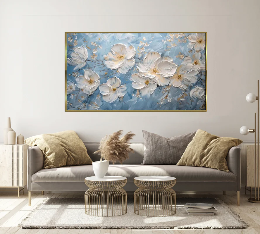 تابلو طرح گل مدرن