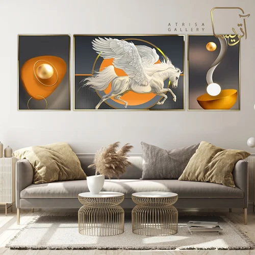 تابلو طرح اسب مدرن