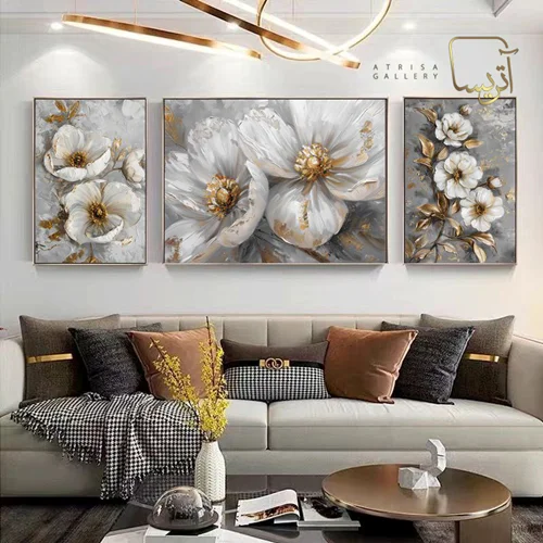 تابلو طرح گل مدرن