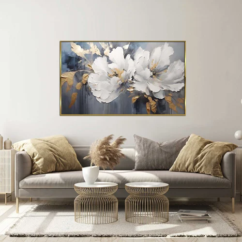 تابلو طرح گل مدرن