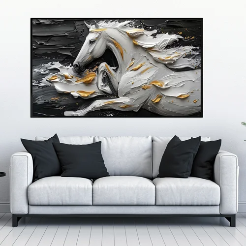 تابلو دکوراتیو طرح اسب مدرن