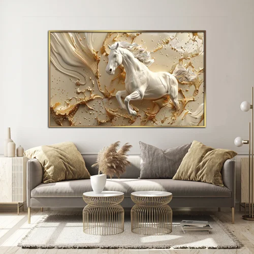 تابلو دکوراتیو طرح اسب مدرن