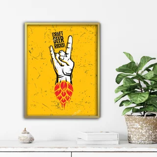 تابلو انگیزشی graft beer rocks