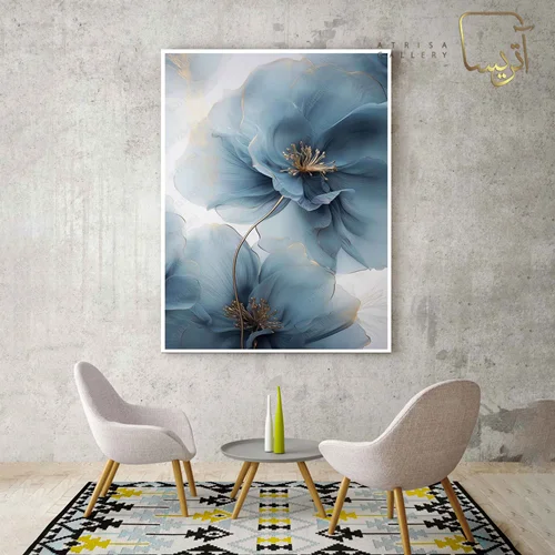 تابلو طرح گل مدرن