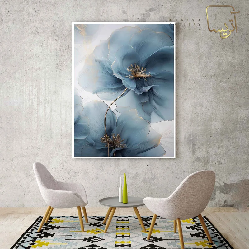 تابلو طرح گل مدرن