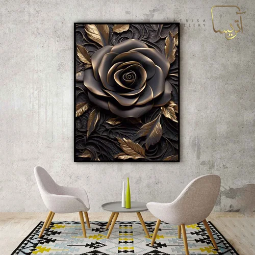 تابلو طرح گل مدرن