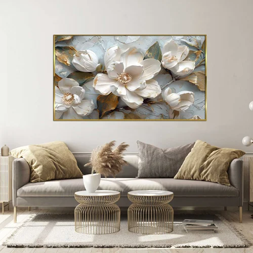 تابلو طرح گل مدرن