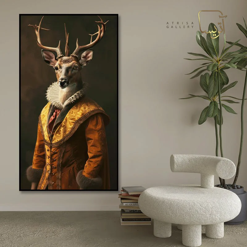 تابلو طرح گوزن مدرن