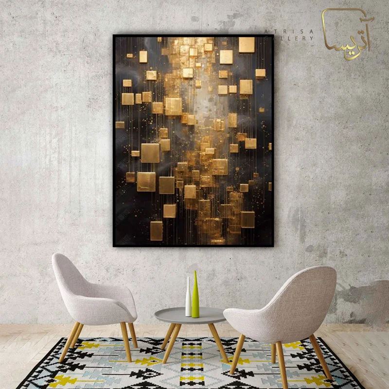تابلو طرح آبستره مدرن