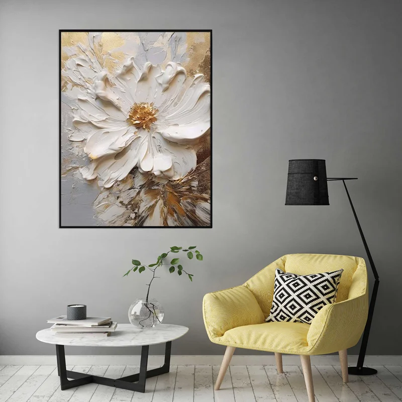 تابلو طرح گل مدرن