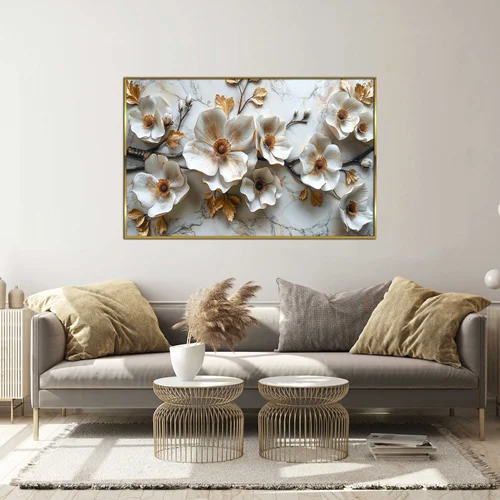 تابلو طرح گل مدرن