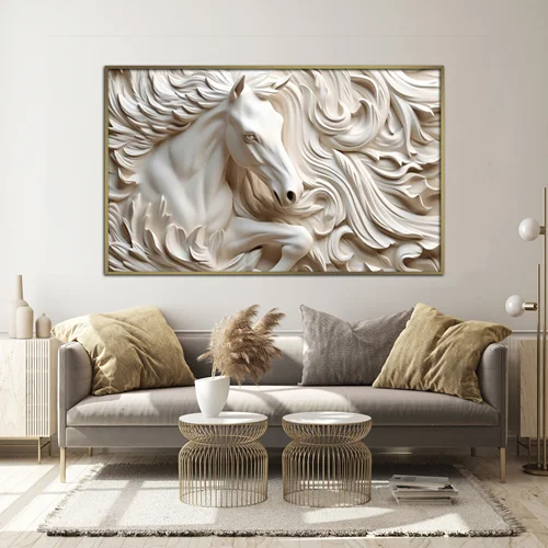 تابلو دکوراتیو طرح اسب مدرن