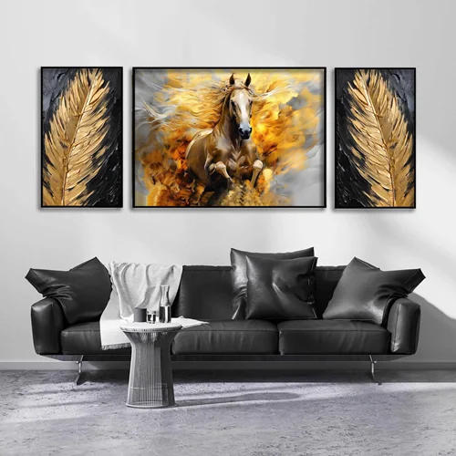 تابلو طرح اسب مدرن