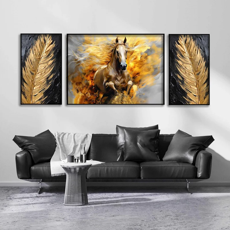 تابلو طرح اسب مدرن
