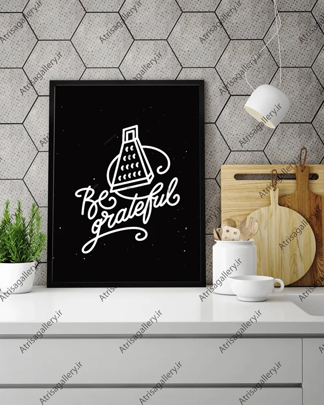 تابلو آشپزخانه مدل  Be grateful