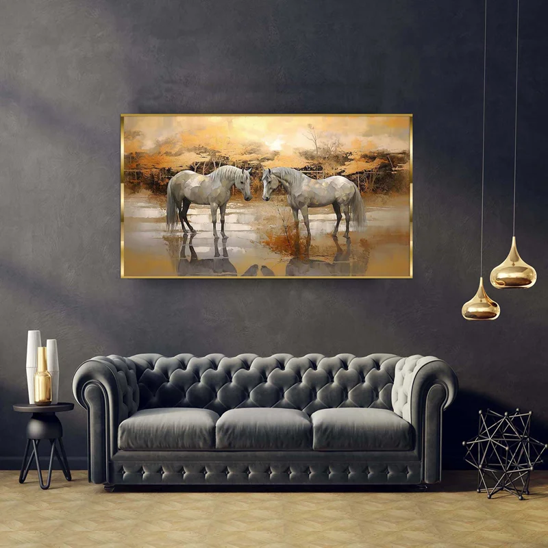 تابلو طرح اسب مدرن