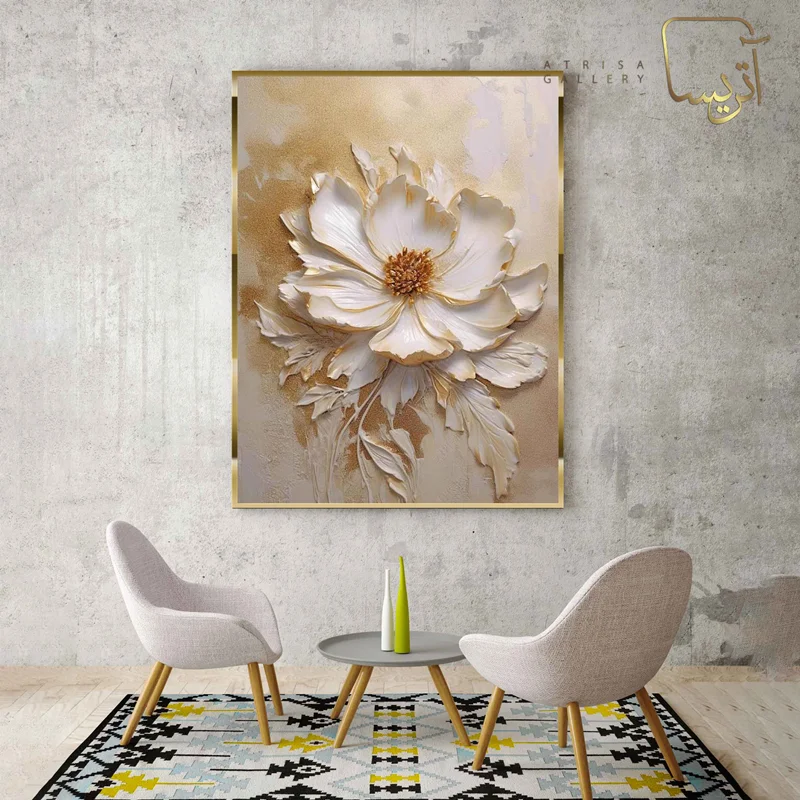 تابلو طرح گل مدرن