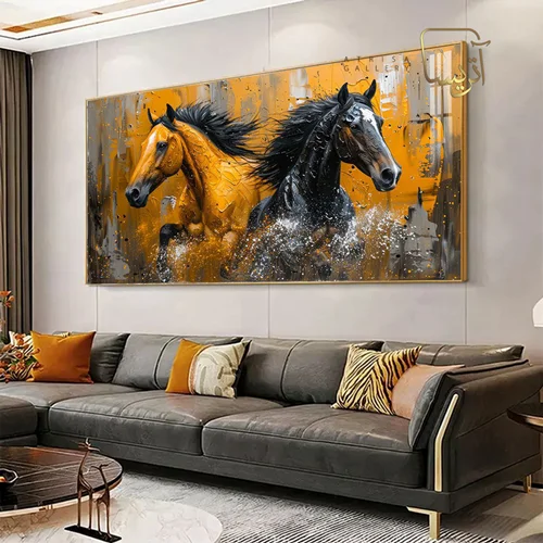 تابلو طرح اسب مدرن