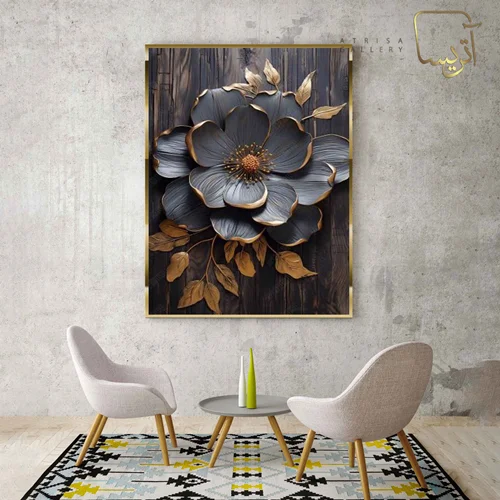 تابلو طرح گل مدرن