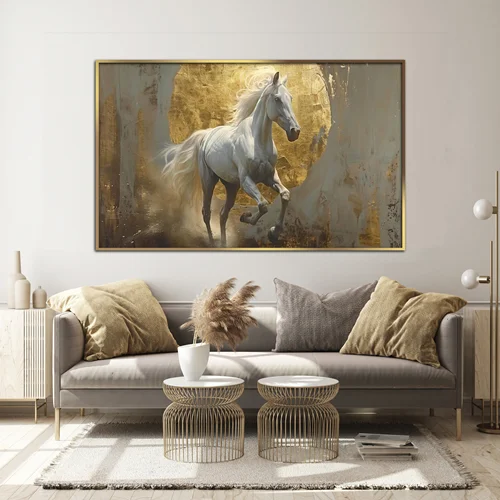 تابلو دکوراتیو طرح اسب مدرن