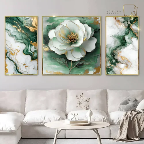 تابلو طرح گل مدرن