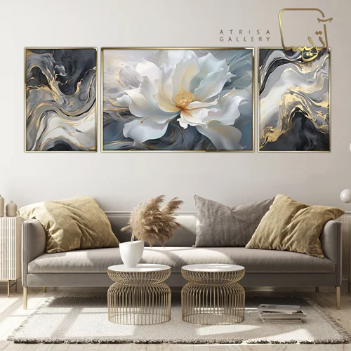 تابلو طرح گل مدرن