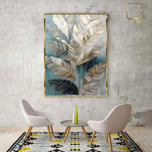 تابلو طرح برگ مدرن